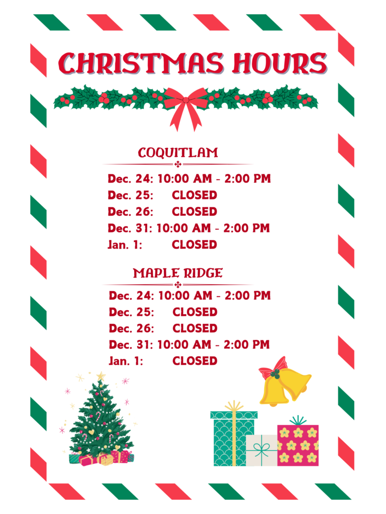 CHRISTMAS HOURS